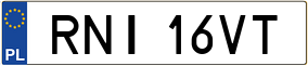 Trailer License Plate